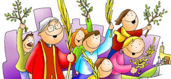 Domingo de Ramos – Desenho Infantil Católico